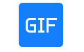 Seven-color gif animation production tool segment first LOGO