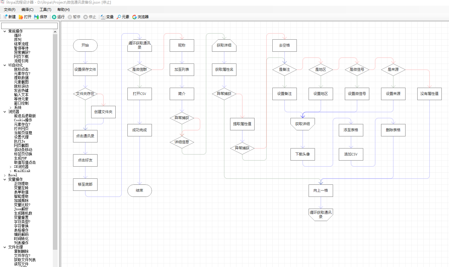 Litte Software Process Robot Software (LITRPA) screenshot