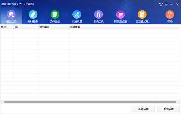 Screenshot of disk lock experts