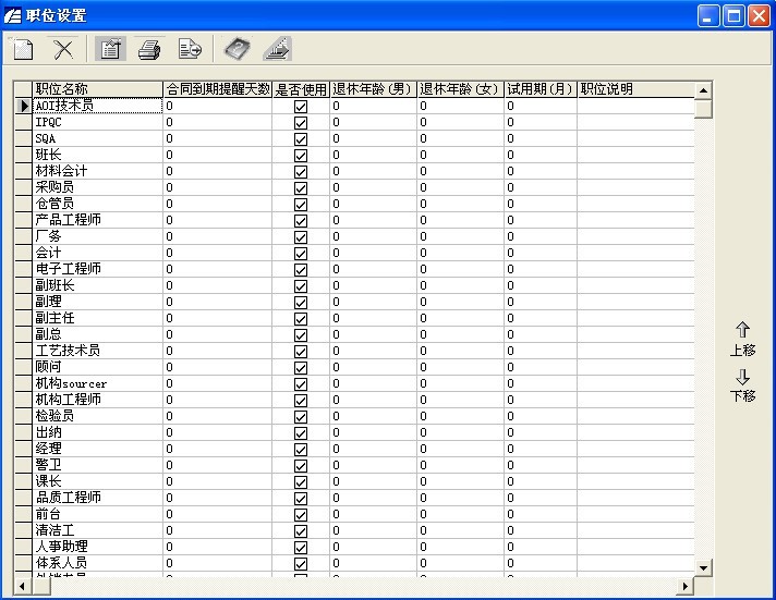 Screenshot of Huitong personnel management system software
