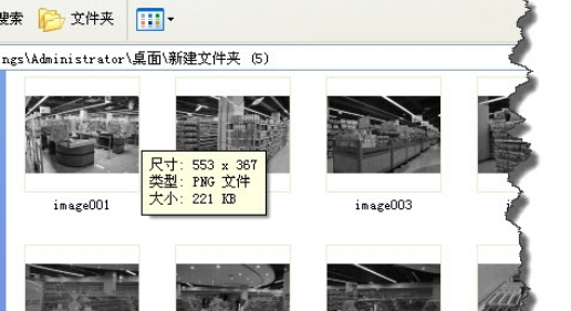 Screenshot of the operation process of Snagit batch converting pictures into black and white pictures