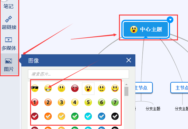 Screenshot of steps to enable full screen mode in mindmanager