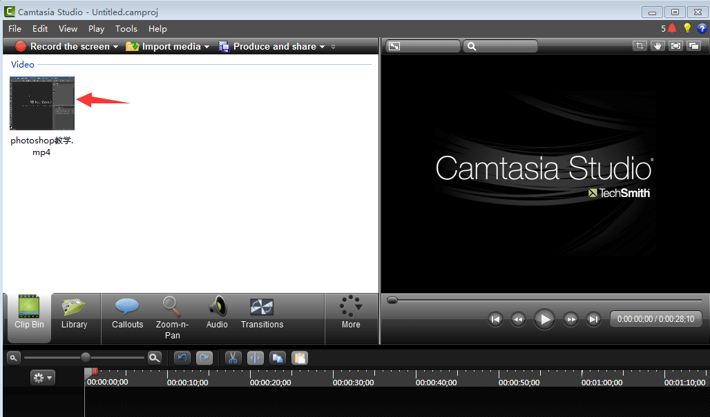 How to add background music to camtasia studio Screenshot of tips for importing background music to camtasia