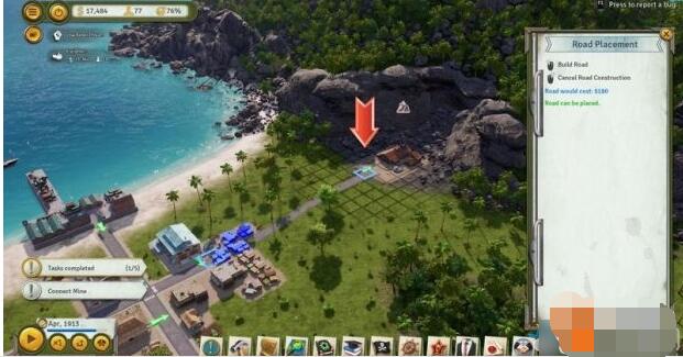 How to build a bridge in Tropico 6 Screenshots of steps to build a bridge in Tropico 6