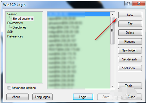 Screenshot of the operation tutorial for viewing remote server logs using winSCP