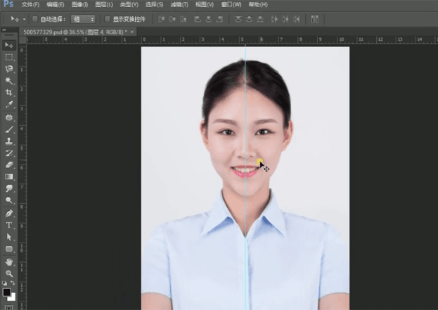 How to use Photoshop to edit ID photos? How to edit ID photo in PS-6