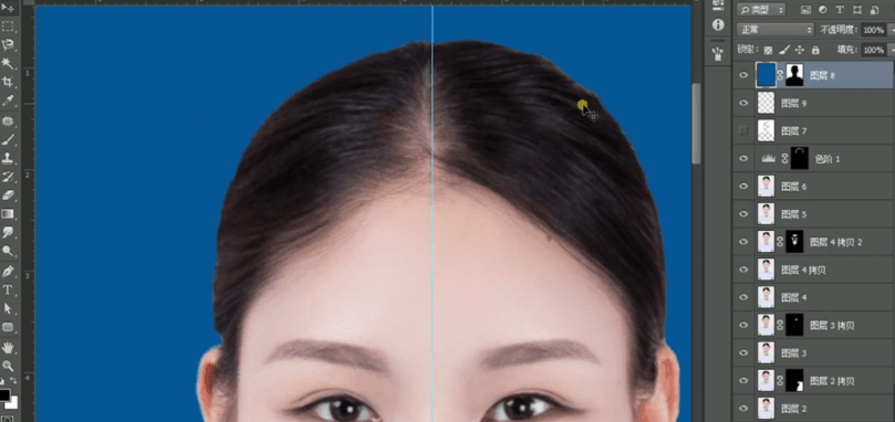 How to use Photoshop to edit ID photos? How to edit ID photo in PS-13