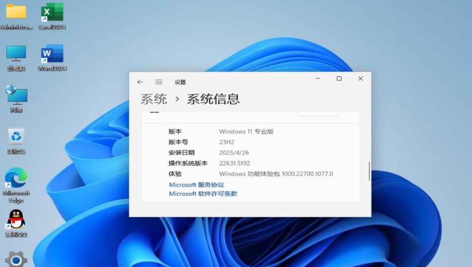 Windows 11 64-bit 23H2 Professional Edition (installed version)