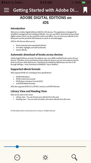Adobe Digital Editions screenshots