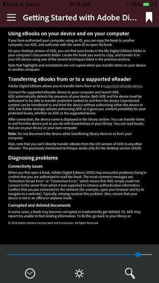 Adobe Digital Editions screenshots