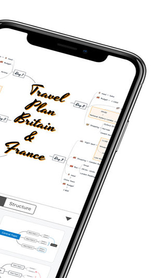 Screenshots of XMIND mobile version