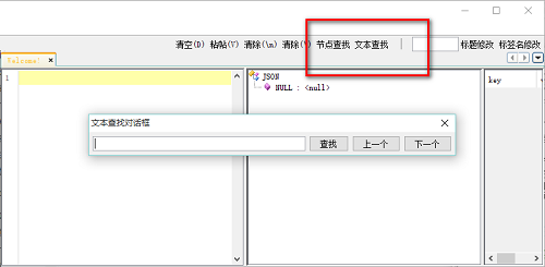 Screenshot of json formatting tool