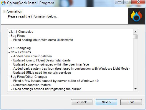 ColourDock screenshot
