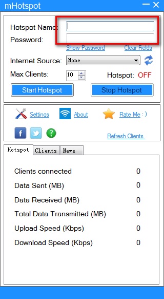 mHotspot screenshot