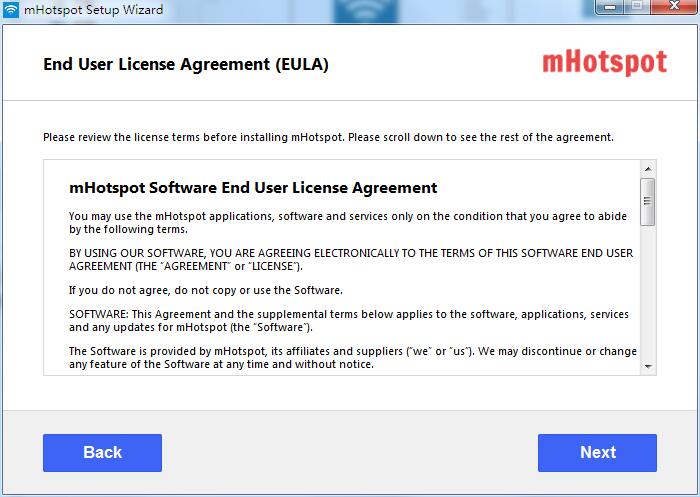 mHotspot screenshot