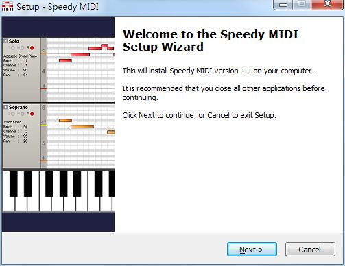 Speedy MIDI screenshot