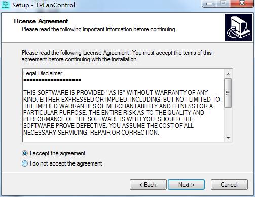 TPFANCONTROL screenshot