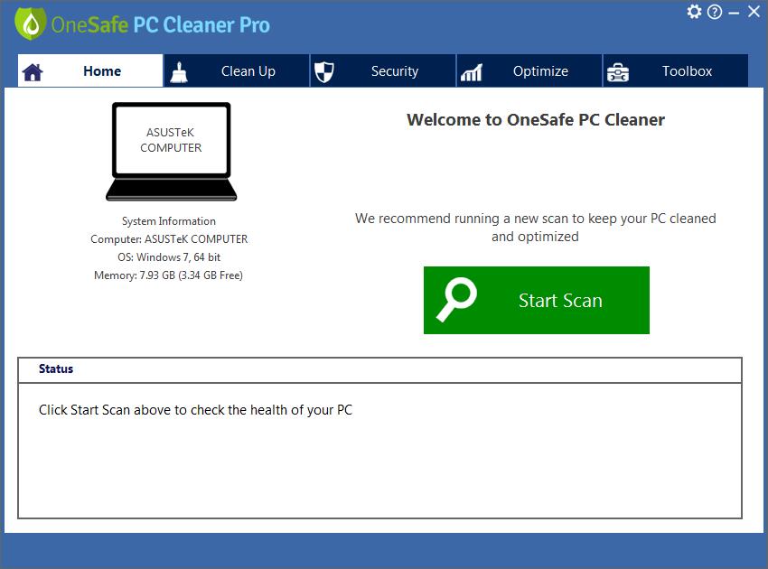 OneSafe PC Cleaner Pro screenshots