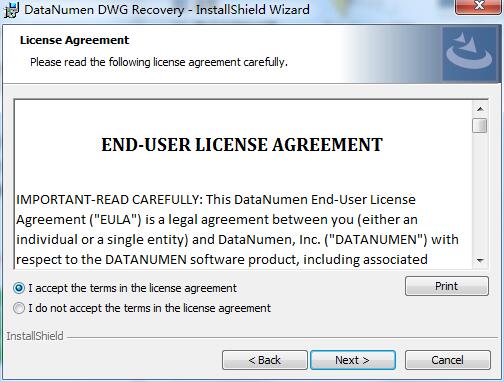 DataNumen DWG Recovery screenshot