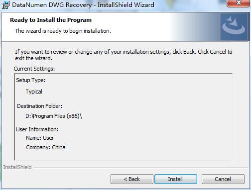 DataNumen DWG Recovery screenshot