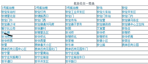 Screenshot of Famous Timetable