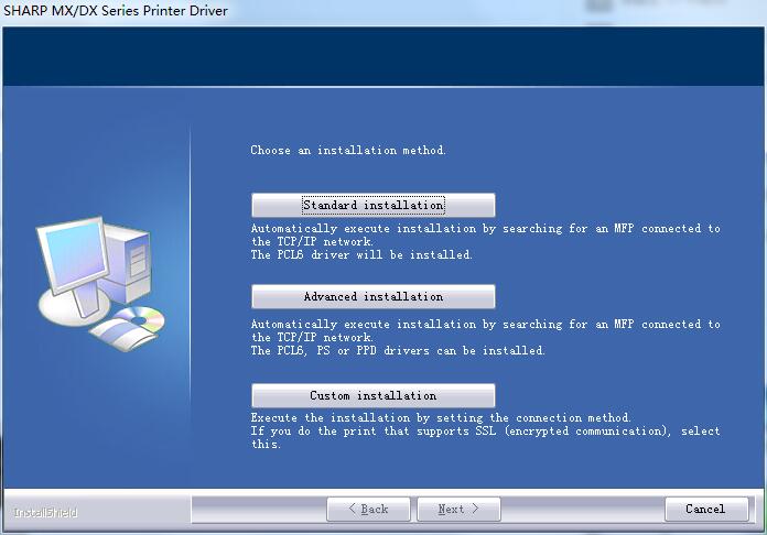 Sharp SharpMX-M354N driver screenshot