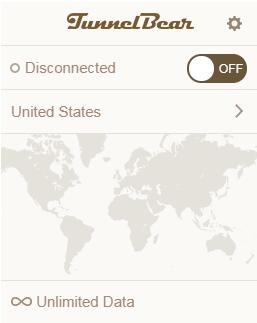 TunnelBear screenshot