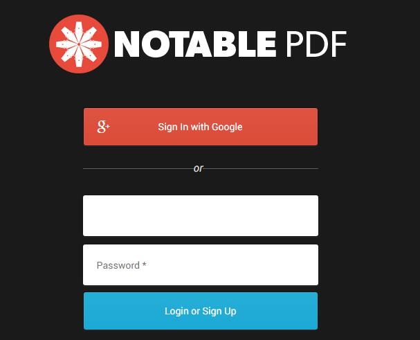 Notable PDF screenshot