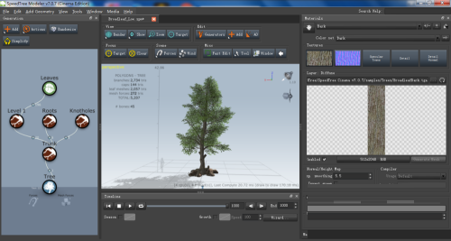 Speedtree introductory tutorial - tree growth animation