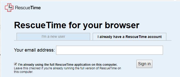 Rescuetime screenshot