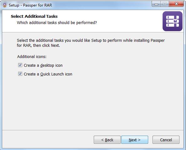 Screenshot of Passper for RAR