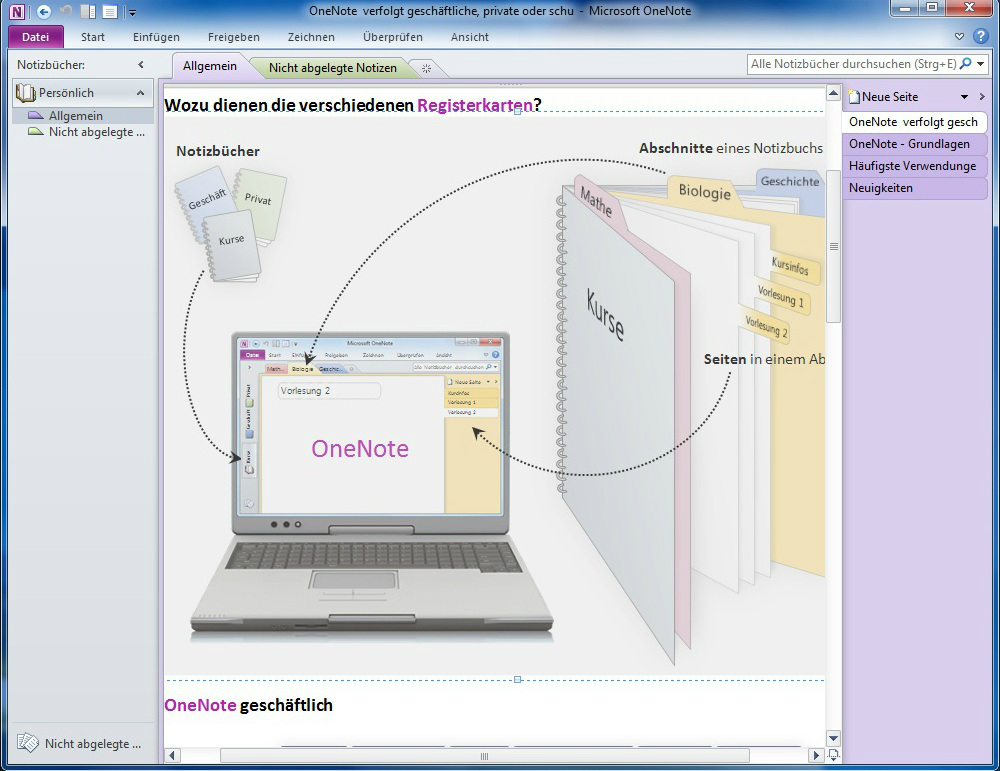 Win10 OneNote screenshot