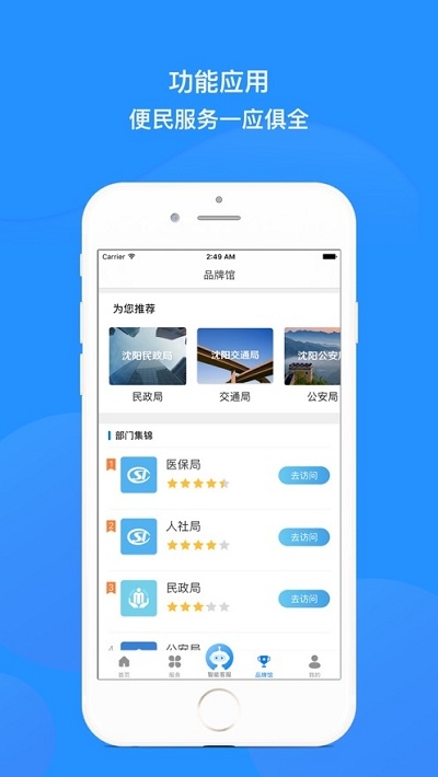 Screenshot of Shenyang Government Services