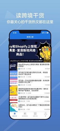 Screenshot of seller's home