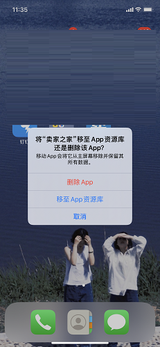 Screenshot of seller's home