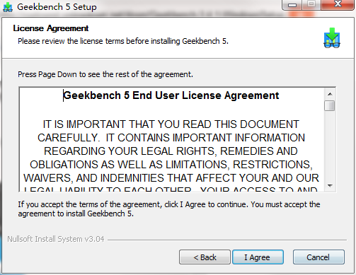 Geekbench screenshot