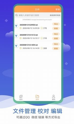 Voice input to text screenshot