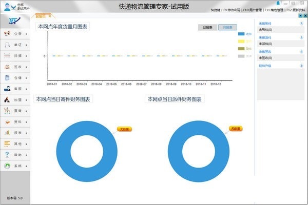 Screenshot of Yunfu Technology Express Logistics Management Expert