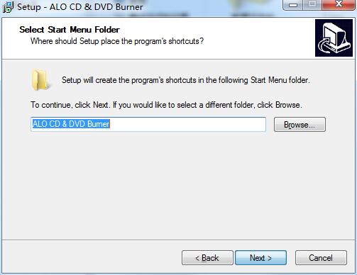 Screenshot of ALO CD & DVD Burner