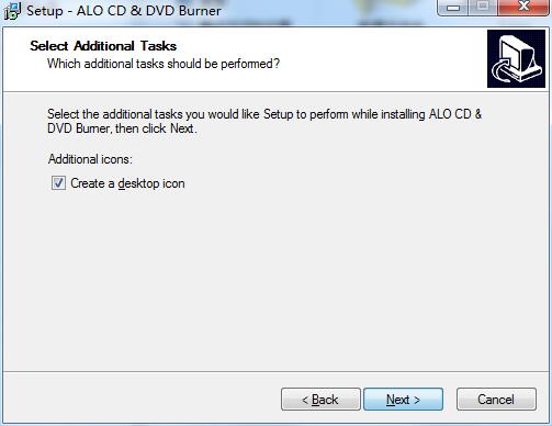 Screenshot of ALO CD & DVD Burner
