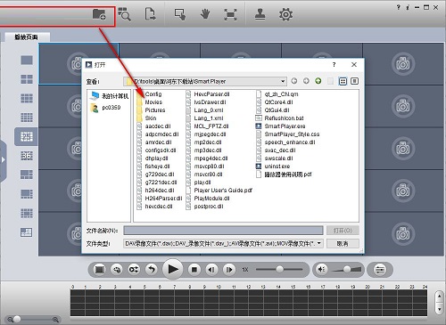 DAV player screenshot
