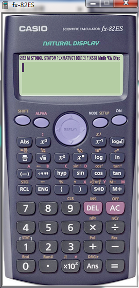 Casio calculator screenshot