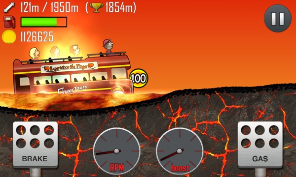 Screenshot of mountaineering cars