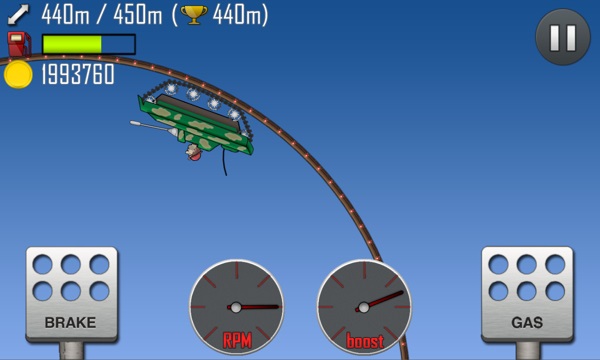 Screenshot of mountaineering cars