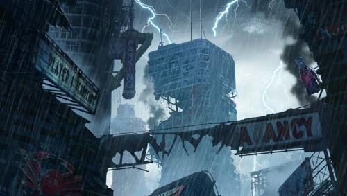 Screenshot of super intense dream world