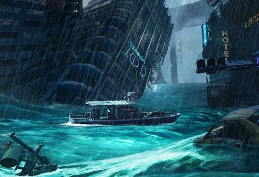 Screenshot of super intense dream world