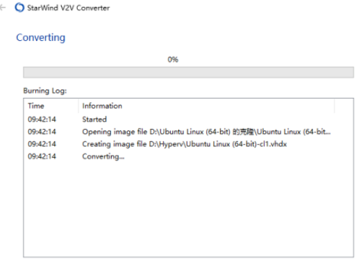 StarWind Converter virtual disk format conversion screenshot