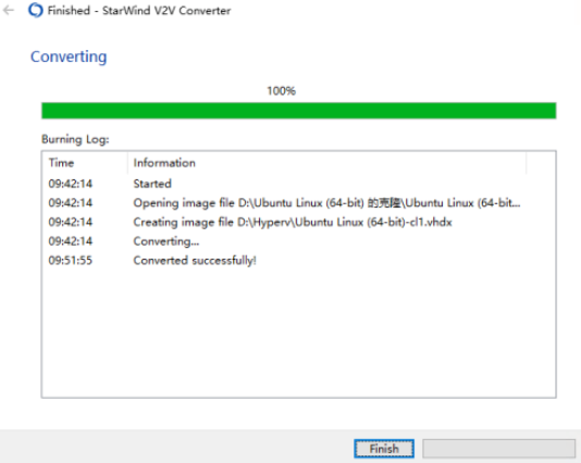 StarWind Converter virtual disk format conversion screenshot