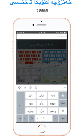 Screenshot of Uyghurche Kirguzguch Uyghur input method