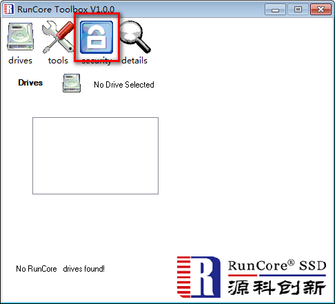 Screenshot of Runcore Toolbox